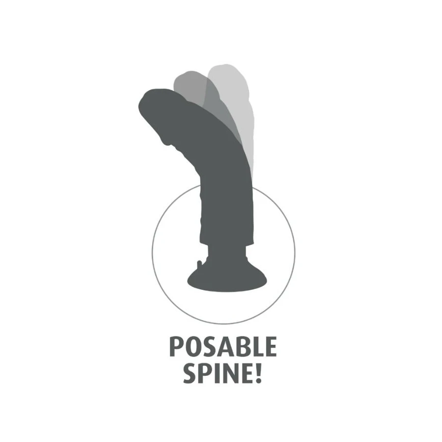 KING COCK - DILDO VIBRATORE 17.78 CM NATURALE